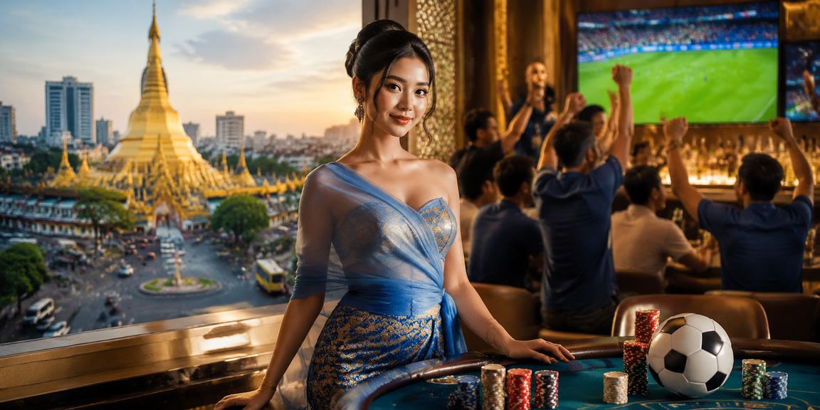 8888games မြန်မာ ကစားသမားများ ဘောလုံး လောင်းကြေး ကစားနေသော ပုံ
